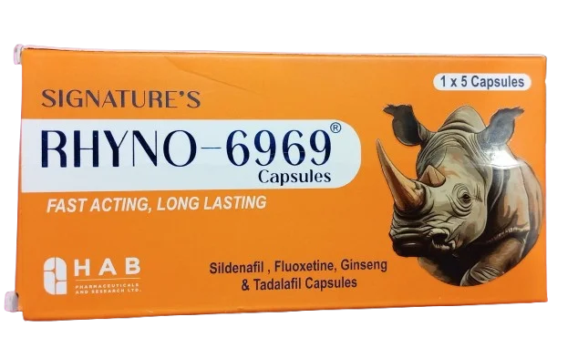 Rhyno capsules Sildenafil Fluoxetine Tadalafil