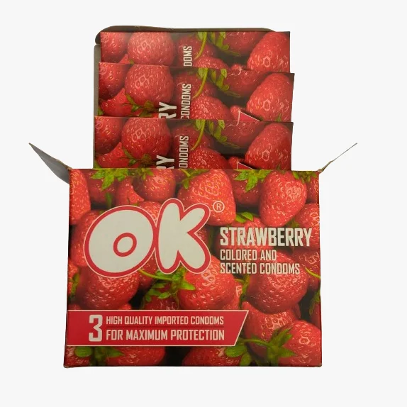 OK Strawberry Flavor Condoms